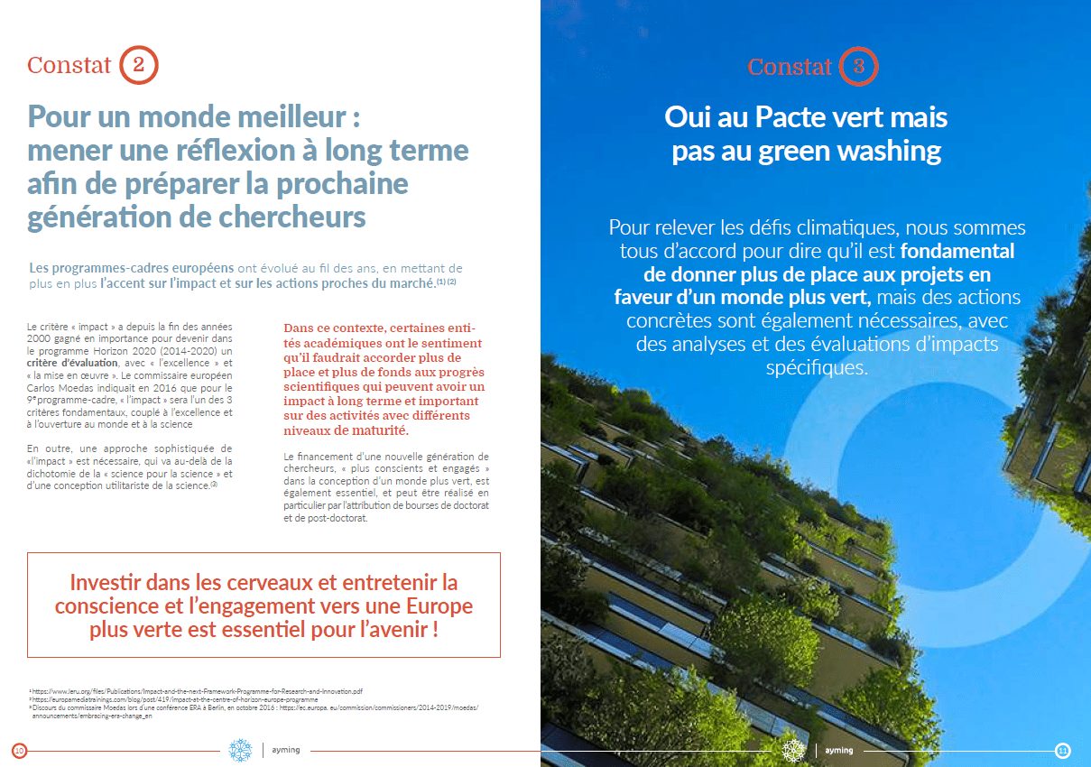 Extrait du Livre Blanc Horizon Europe